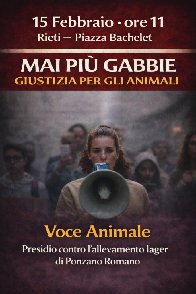 300 Husky in allevamento a Ponzano Romano: presidio davanti alla Procura di Rieti per sequestro immediato